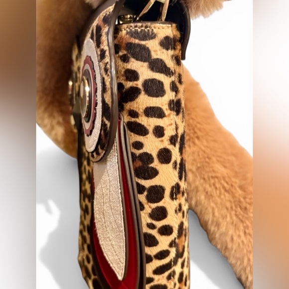 Kate Spade Blinx 3D Owl Leopard Calf Hair Crossbody Bag - Picture 3 of 5